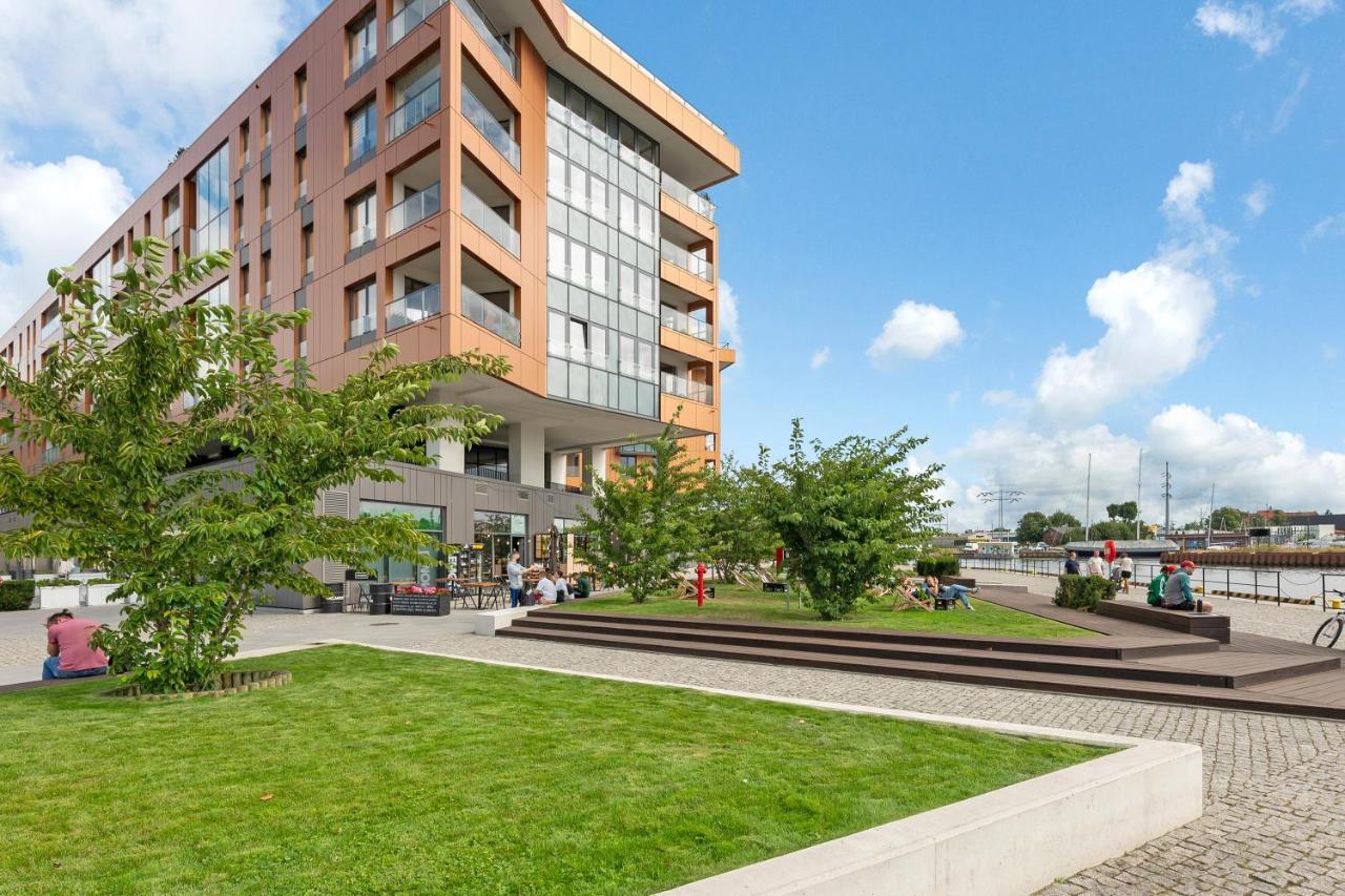 Premium Family & Business Old Town Riverside Apartment With Parking Gdansk Dış mekan fotoğraf
